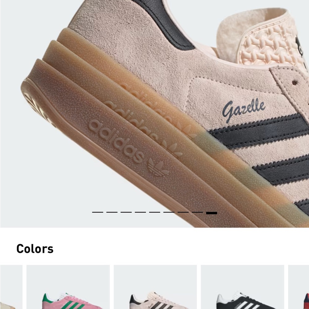 Adidas Gazelle Suede Pink and Black Sneakers